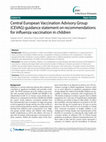 Research paper thumbnail of Central European Vaccination Advisory Group (CEVAG) guidance statement on recommendations for influenza vaccination in children