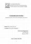 Research paper thumbnail of COTONE DI STATO. Sfruttamento del lavoro e delle risorse naturali nella Repubblica dell'Uzbekistan