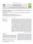 Research paper thumbnail of Geochemistry of highly acidic mine water following disposal into a natural lake with carbonate bedrock