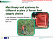 Research paper thumbnail of Machinery and systems in Machinery and systems in different scales of forest fuel different scales of forest fuel supply chains supply chains