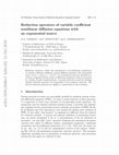 Research paper thumbnail of Reduction operators of variable coefficient semilinear diffusion equations with an exponential source