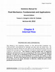 Research paper thumbnail of Fluid Mechanics solution