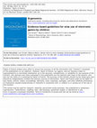 Research paper thumbnail of Evidence-based guidelines for wise use of electronic games by children