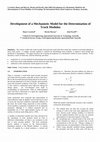 Research paper thumbnail of Development of a Mechanistic Model for the Determination of Track Modulus