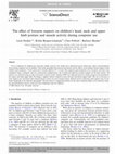 Research paper thumbnail of The effect of forearm support on children’s head, neck and upper limb posture and muscle activity during computer use