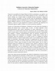 Research paper thumbnail of Sabiduría Ancestral y Educación Popular: Crónica de un Temazcal Autogestionario.