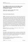 Research paper thumbnail of Use of different carbon sources for the biofloc system adopted during the nursery and grow-out culture of Litopenaeus vannamei