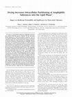 Research paper thumbnail of Drying increases intracellular partitioning of amphiphilic substances into the lipid phase