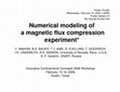 Research paper thumbnail of Numerical Modeling of a Magnetic Flux Compression Experiment