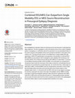 Research paper thumbnail of Combined EEG/MEG Can Outperform Single Modality EEG or MEG Source Reconstruction in Presurgical Epilepsy Diagnosis