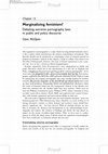 Research paper thumbnail of Marginalizing feminism : debating extreme pornography laws in public and policy discourse