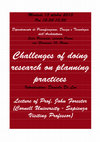 Research paper thumbnail of Challenges of doing research on planning practices