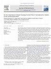 Research paper thumbnail of On the importance of blood rheology for bulk flow in hemodynamic models of the carotid bifurcation