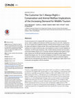 Research paper thumbnail of The Customer Isn't Always Right— Conservation and AnimalWelfare Implications of the Increasing Demand for Wildlife Tourism