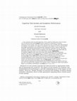 Research paper thumbnail of Cognitive Test Anxiety and Academic Performance