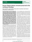 Research paper thumbnail of Eocene Tibetan plateau remnants preserved in the northwest Himalaya