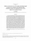 Research paper thumbnail of Influence of incision rate, rock strength, and bedload supply on bedrock river gradients and valley-flat widths: Field-based evidence and calibrations from western Alpine rivers (southeast France)