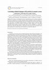 Research paper thumbnail of Learning-related changes of β-activity in motor areas