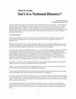 Research paper thumbnail of Flood in Assam: Isn't it a National Disaster?