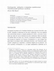 Research paper thumbnail of Participación, plebiscito, y reemplazo constitucional: Consideraciones políticas y jurídicas