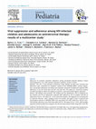 Research paper thumbnail of Viral suppression and adherence among HIV-infected children and adolescents on antiretroviral therapy: results of a multicenter study