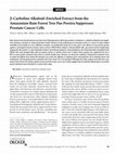 Research paper thumbnail of beta-carboline alkaloid-enriched extract from the amazonian rain forest tree pao pereira suppresses prostate cancer cells