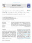 Research paper thumbnail of Effects of glycerol on enzymatic hydrolysis and ethanol production using sugarcane bagasse pretreated by acidified glycerol solution