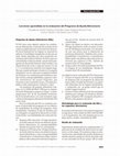 Research paper thumbnail of Lecciones aprendidas en la evaluación del Programa de Ayuda Alimentaria