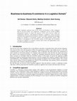 Research paper thumbnail of Business-to-business E-Commerce in a Logistics Domain