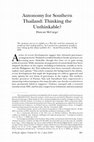 Research paper thumbnail of Autonomy for Southern Thailand: thinking the unthinkable? (2010)