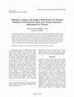 Research paper thumbnail of Stressors, Coping and Support Mechanisms for Student-Athletes Combining Elite Sport and Tertiary Education: Implications for Practice