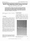 Research paper thumbnail of Specific Heat Capacities of Some Ternary Aluminides