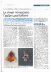 Research paper thumbnail of Le virosi minacciano l'apicoltura italiana