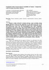 Research paper thumbnail of EVALUATION OF THE CURRENT APRICOT VARIABILITY IN TUNISIA - COMPARISON WITH PREVIOUSLY DESCRIBED CULTIVARS