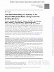 Research paper thumbnail of Test-Retest Reliability and Stability of the Nicotine Metabolite Ratio Among Treatment-Seeking Smokers