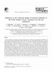 Research paper thumbnail of Imbalance in the carbonate budget of surficial sediments in the North Atlantic Ocean: variations over the last millenium?