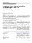 Research paper thumbnail of Tracing of water movement through the unsaturated zone of a coarse gravel aquifer by means of dye and deuterated water