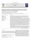 Research paper thumbnail of Quantitative evaluation of fractionated and homogeneous nucleation of polydisperse distributions of water-dispersed maleic anhydride-grafted-polypropylene micro- and nano-sized droplets