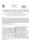 Research paper thumbnail of Phase morphology and stability of co-continuous (PPE/PS)/PA6 and PS/PA6 blends: effect of rheology and reactive compatibilization