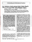 Research paper thumbnail of Iron deficiency anemia among Alaska Natives may be due to fecal loss rather than inadequate intake