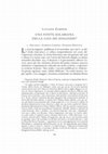 Research paper thumbnail of «Una fonte solariana della Casa dei doganieri», in «Studi novecenteschi», a. XXXIV, n. 73, 2007, pp. 141-168