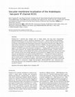 Research paper thumbnail of Vacuolar membrane localization of the Arabidopsis ‘two-pore’ K + channel KCO1