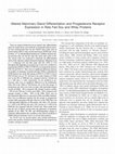 Research paper thumbnail of Altered mammary gland differentiation and progesterone receptor expression in rats fed soy and whey proteins