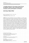 Research paper thumbnail of A Modified Method for Determining Tannin–Protein Precipitation Capacity Using Accelerated Solvent Extraction (ASE) and Microplate Gel Filtration