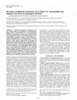 Research paper thumbnail of Receptor-mediated activation of a plant Ca2+-permeable ion channel involved in pathogen defense