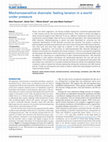 Research paper thumbnail of Mechanosensitive channels: feeling tension in a world under pressure