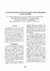 Research paper thumbnail of A DSP Implementation of Wavelet Transform to Detect Epileptiform Activity in the EEG