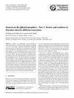 Research paper thumbnail of Bacteria in the global atmosphere – Part 1: Review and synthesis of literature data for different ecosystems