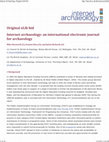 Research paper thumbnail of Internet Archaeology: an international electronic journal for archaeology