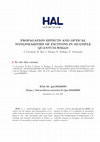 Research paper thumbnail of PROPAGATION EFFECTS AND OPTICAL NONLINEARITIES OF EXCITONS IN MULTIPLE QUANTUM-WELLS